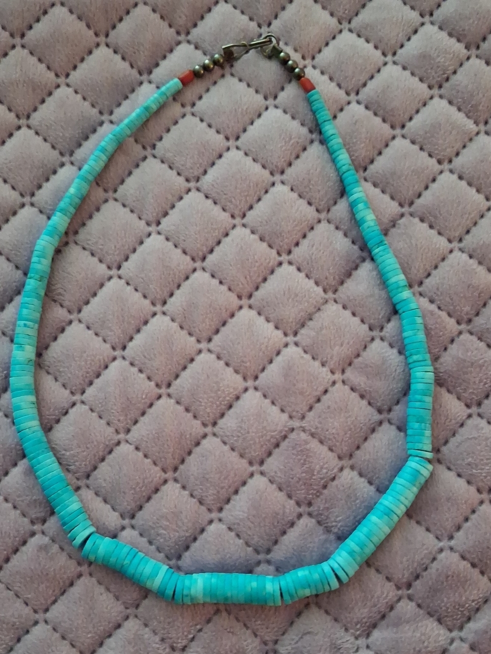 Turquoise Disc Bead Necklace - Women Jewelry